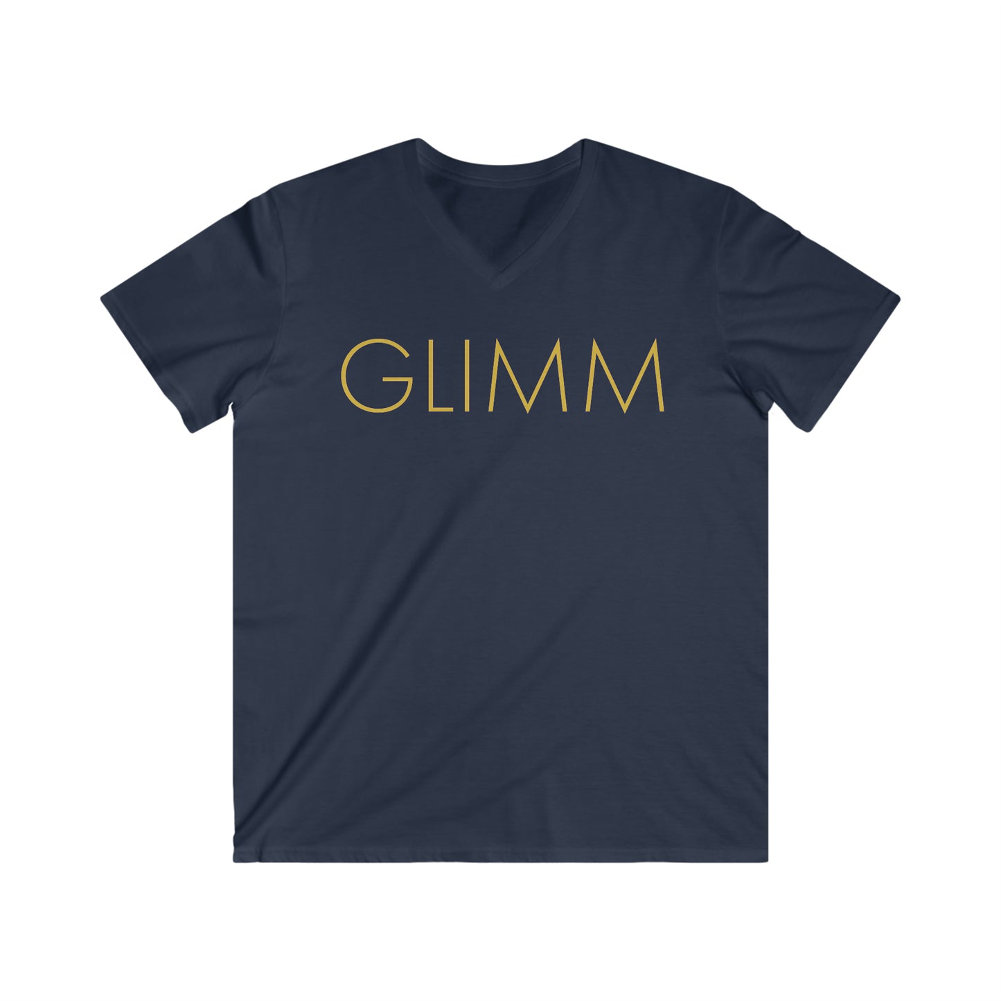 ART GLIMM, Men's Fitted V-Neck Short Sleeve Tee