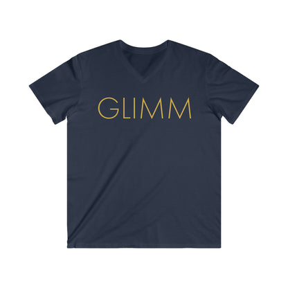 ART GLIMM, Men's Fitted V-Neck Short Sleeve Tee