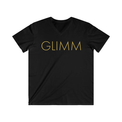 ART GLIMM, Men's Fitted V-Neck Short Sleeve Tee