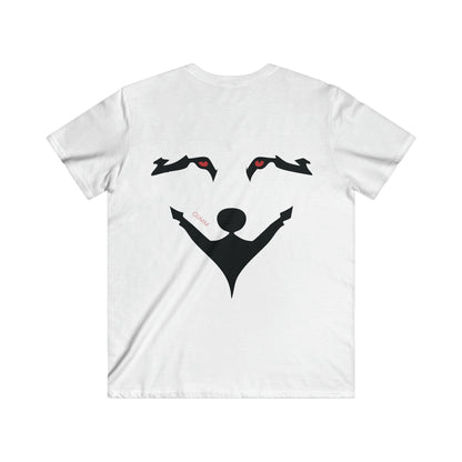 Fake smile GLIMM, Men's Fitted V-Neck Short Sleeve Tee