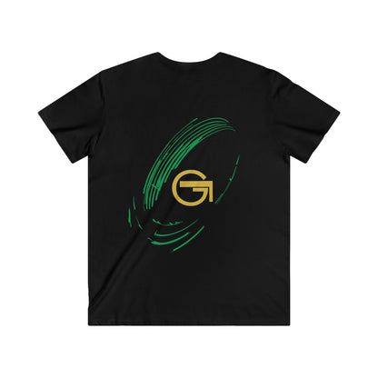 BR GLIMM, Men's Fitted V-Neck Short Sleeve Tee