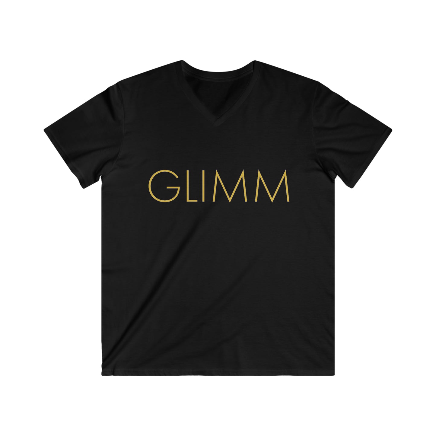 BR GLIMM, Men's Fitted V-Neck Short Sleeve Tee