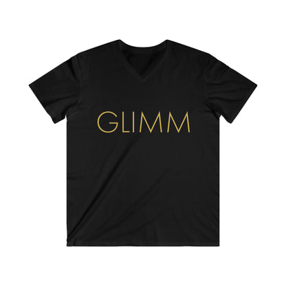 BR GLIMM, Men's Fitted V-Neck Short Sleeve Tee