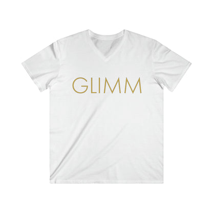 Fake smile GLIMM, Men's Fitted V-Neck Short Sleeve Tee