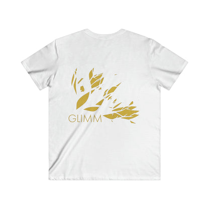 SH GLIMM, Men's Fitted V-Neck Short Sleeve Tee