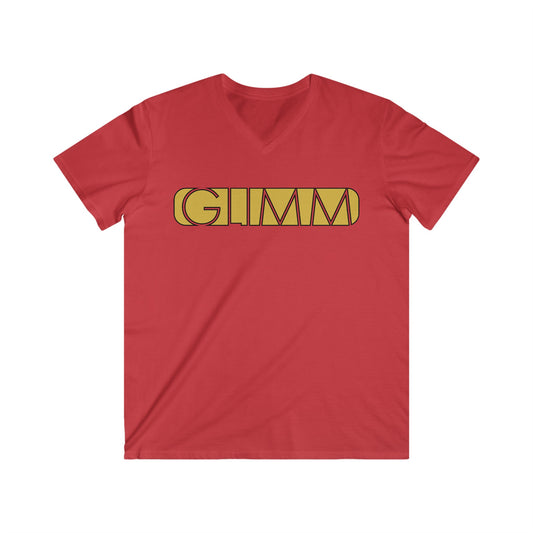 GLIMM, Men's Fitted V-Neck Short Sleeve Tee