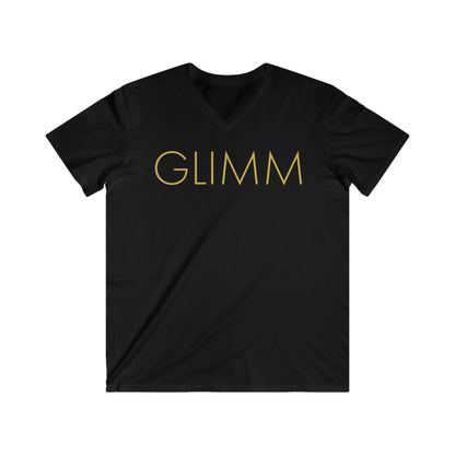 Mountain GLIMM, Men's Fitted V-Neck Short Sleeve Tee