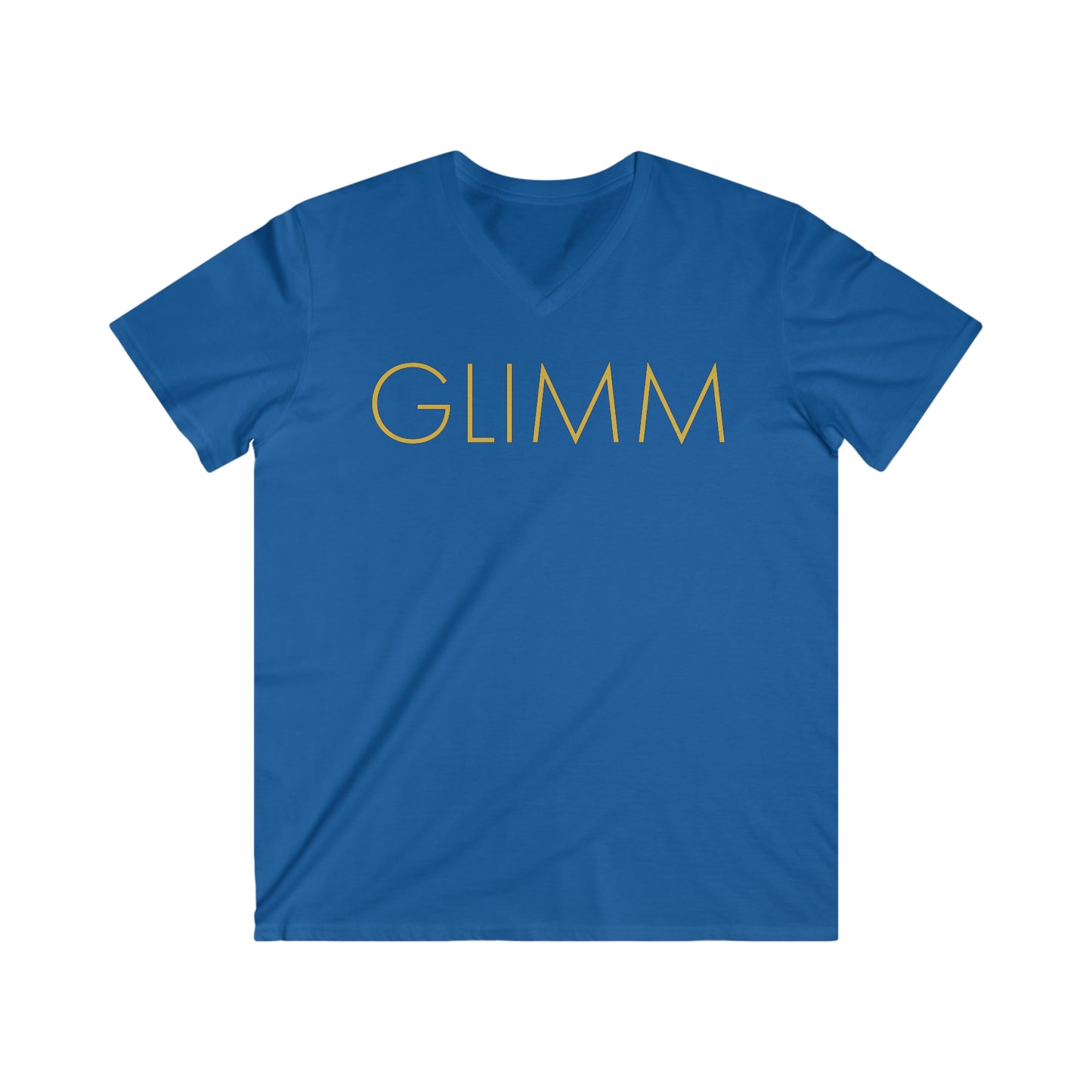 Mountain GLIMM, Men's Fitted V-Neck Short Sleeve Tee