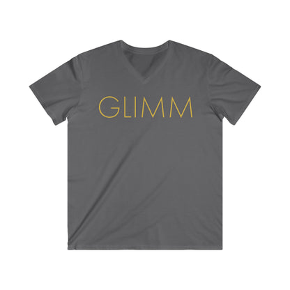 Mountain GLIMM, Men's Fitted V-Neck Short Sleeve Tee